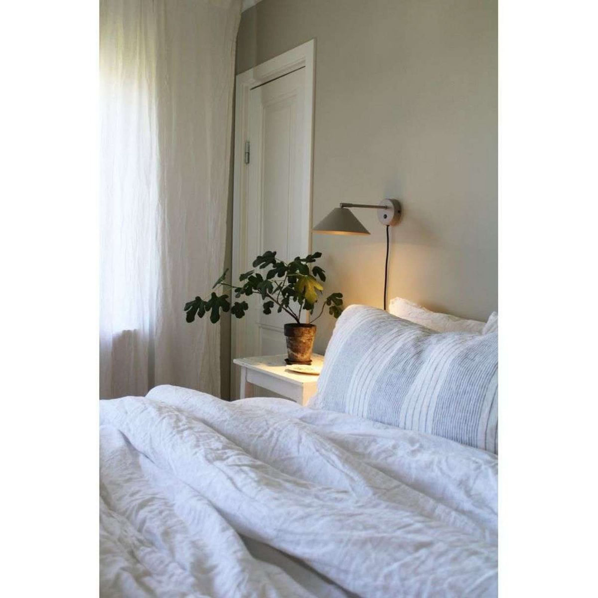 Applique murale Cannes en métal, beige et noir, Ø 20 cm