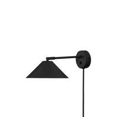 Applique murale Cannes en métal, noir, Ø 20 cm