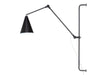 Applique murale Yukon Long en métal, noir, Ø 16 cm
