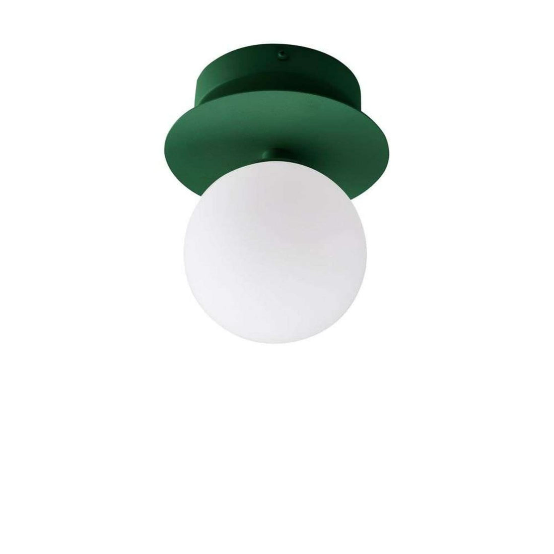 Applique murale ART Deco en verre, vert et blanc, Ø 16 cm, IP44