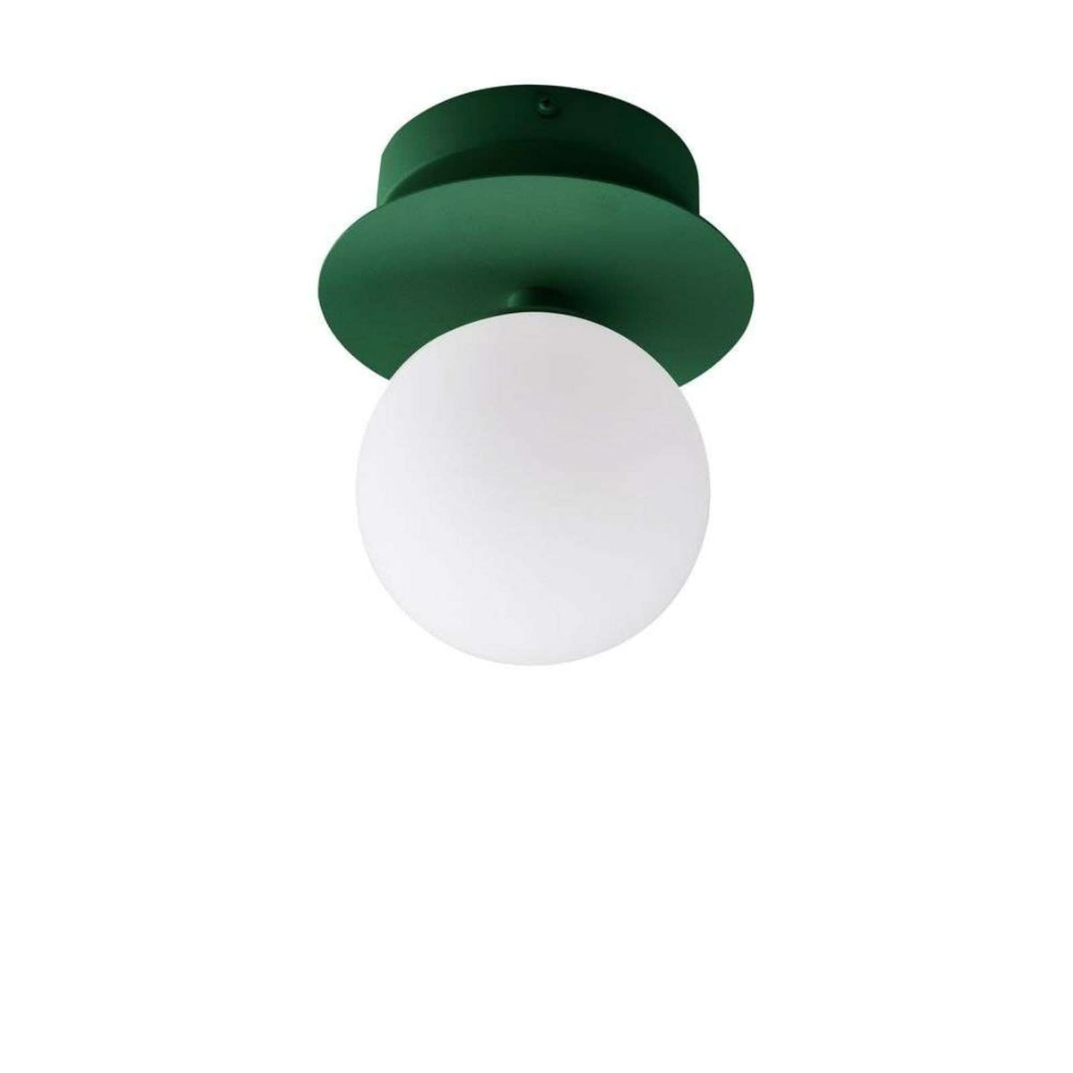 Applique murale ART Deco en verre, vert et blanc, Ø 16 cm, IP44