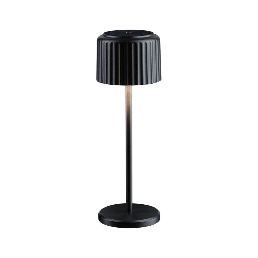 Lampe solaire d'extérieur LED Else en aluminium, noir, Ø 10,2 cm, IP44