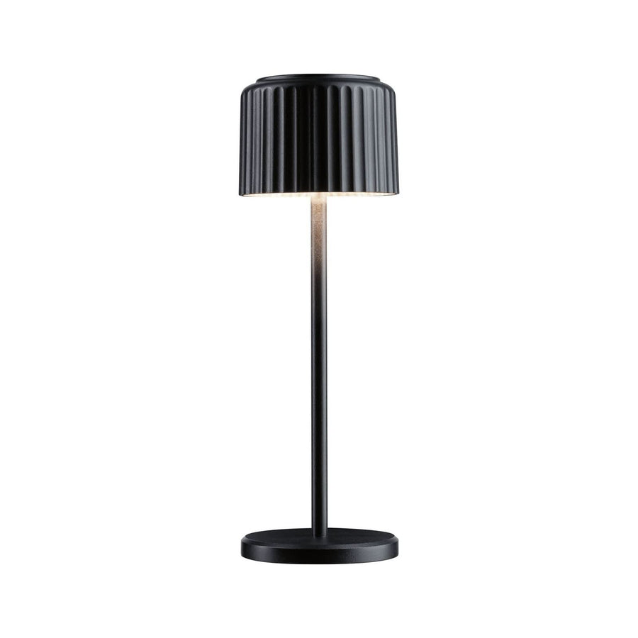 Lampe solaire d'extérieur LED Else en aluminium, noir, Ø 10,2 cm, IP44