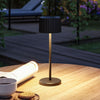 Lampe solaire d'extérieur LED Else en aluminium, noir, Ø 10,2 cm, IP44