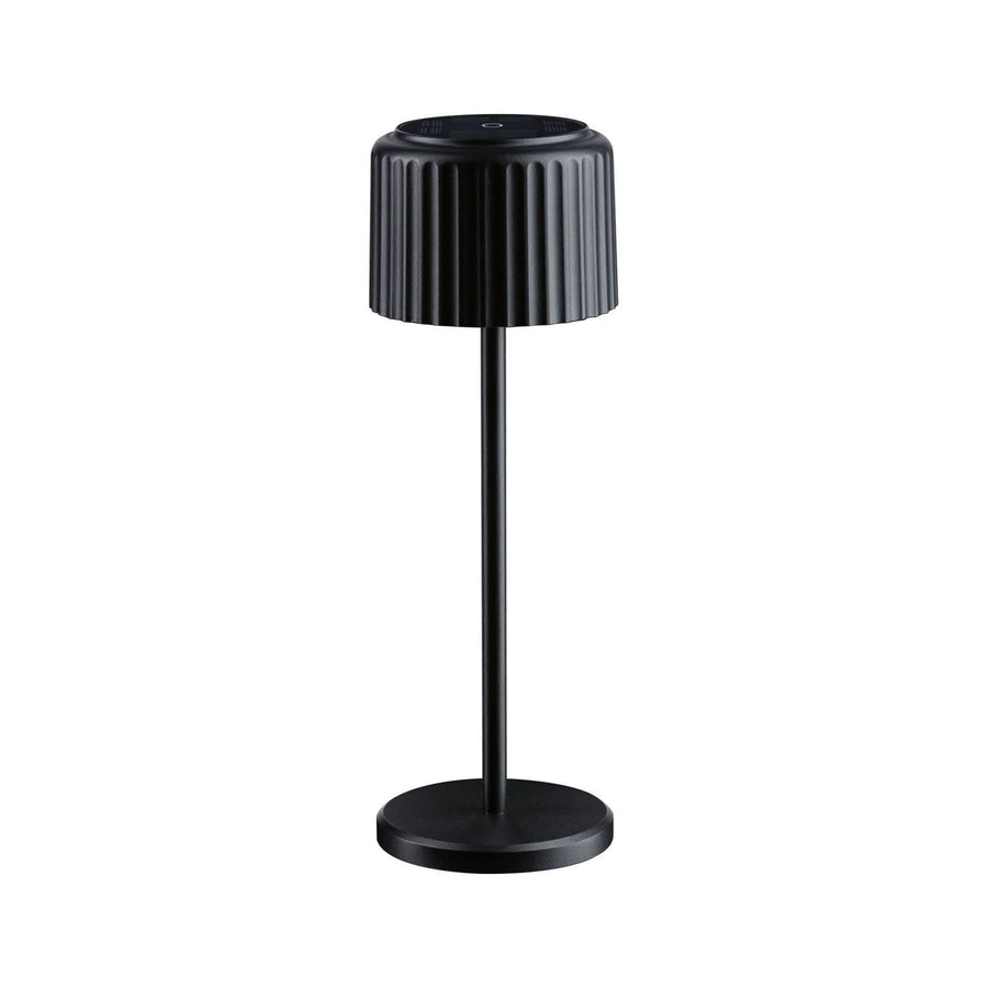 Lampe solaire d'extérieur LED Else en aluminium, noir, Ø 10,2 cm, IP44