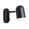 Applique murale Buddy en acier, noir, hauteur 12 cm