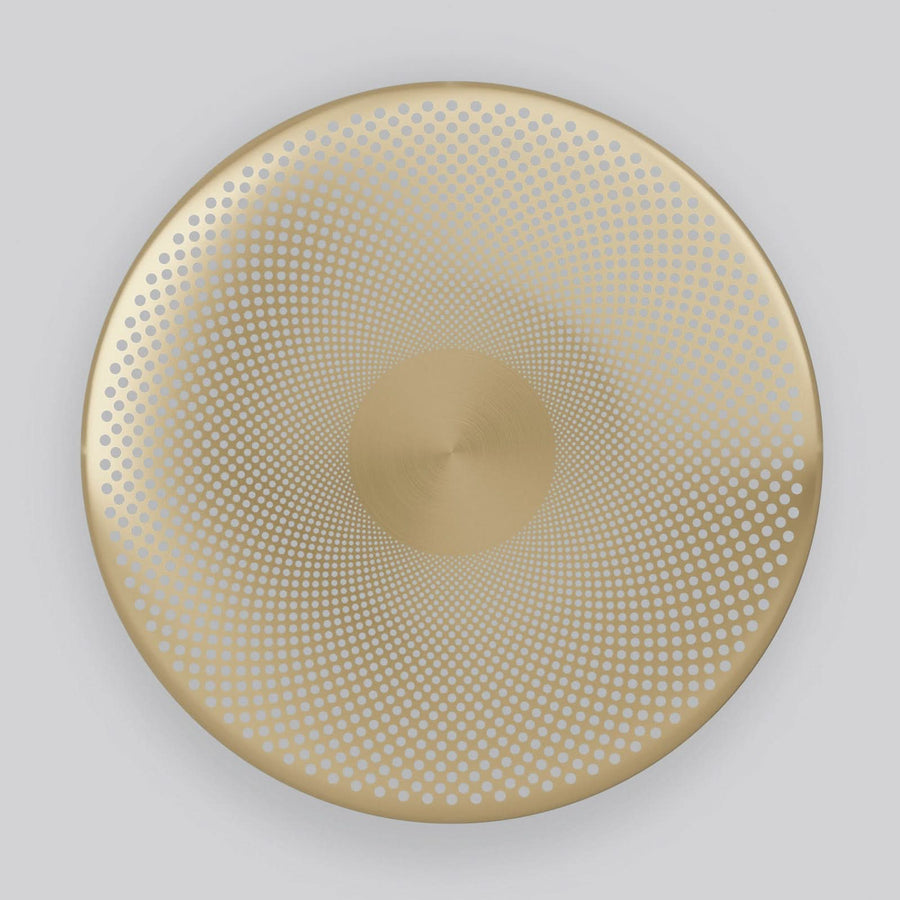Applique murale LED Glint en laiton, Ø 36 cm