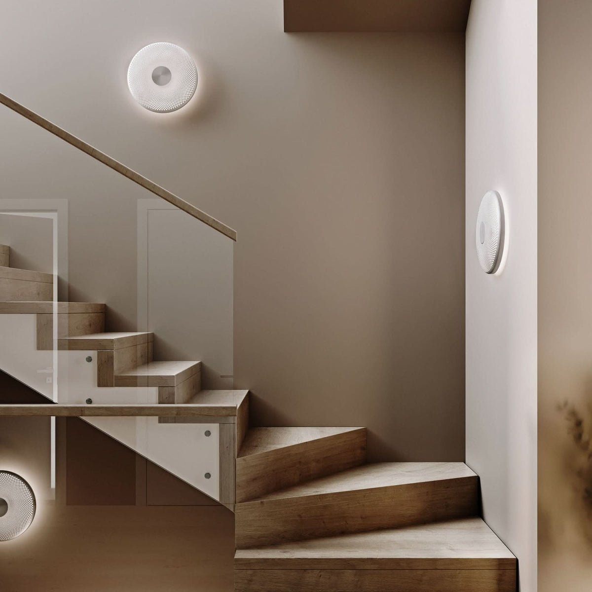 Applique murale LED Glint en aluminium, Ø 36 cm