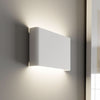 Applique murale Haga en métal, blanc, 2 lumières, hauteur 15 cm