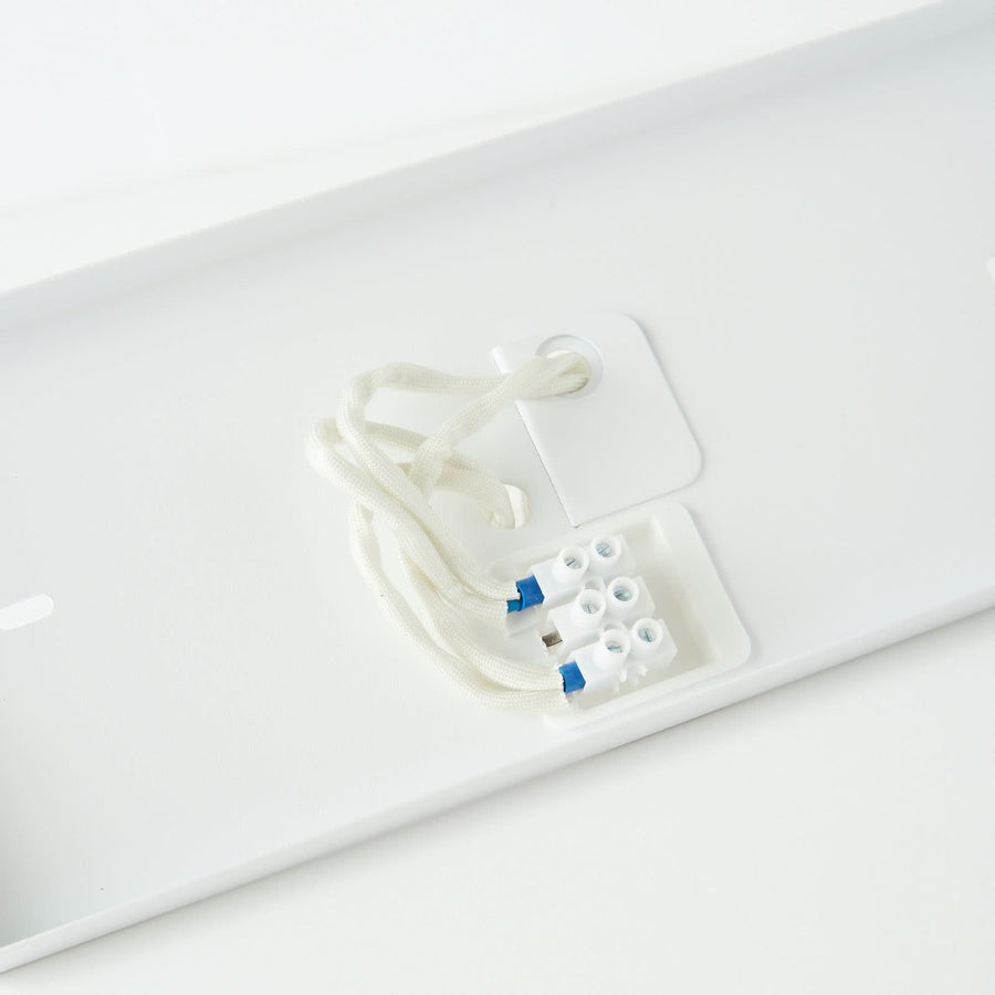 Applique murale Haga en métal, blanc, 2 lumières, hauteur 15 cm