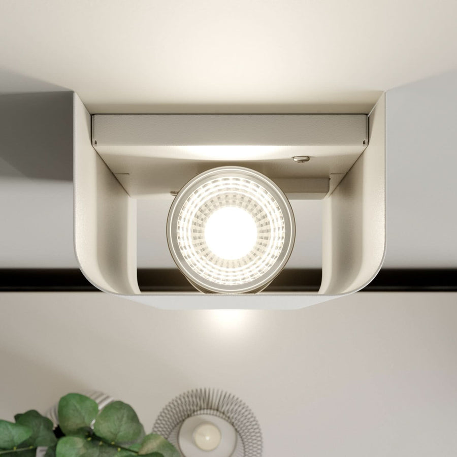 Applique murale Bergen en métal, blanc, 2 lumières, hauteur 23 cm