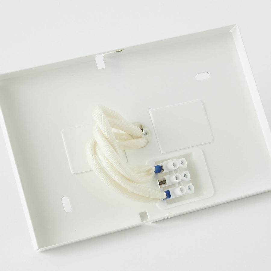 Applique murale Bergen en métal, blanc, 2 lumières, hauteur 23 cm