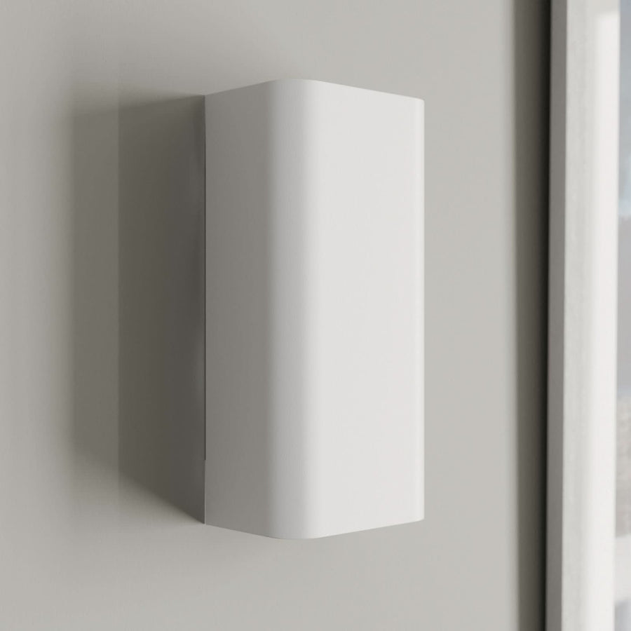 Applique murale Bergen en métal, blanc, 2 lumières, hauteur 23 cm