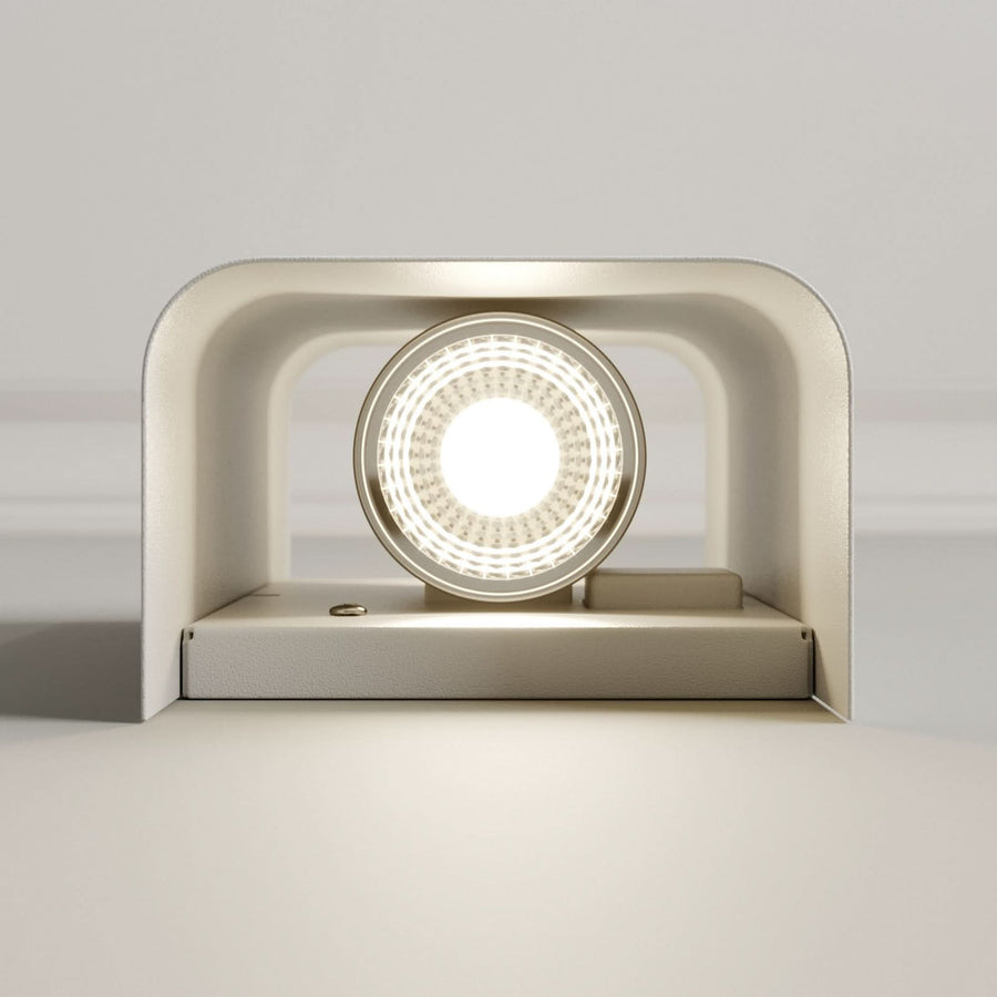 Applique murale Bergen en métal, blanc, 2 lumières, hauteur 23 cm