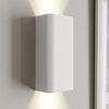 Applique murale Bergen en métal, blanc, 2 lumières, hauteur 23 cm