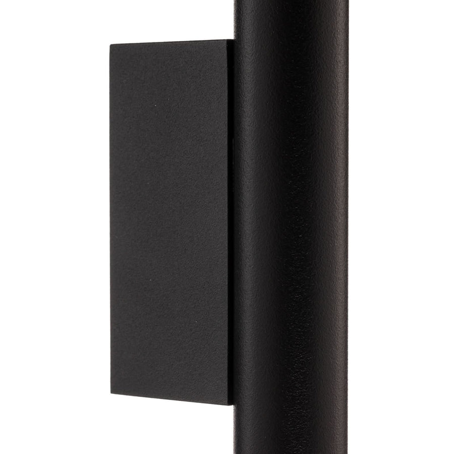 Applique murale Laser en acier, noir, 2 lumières, Ø 2,5 cm