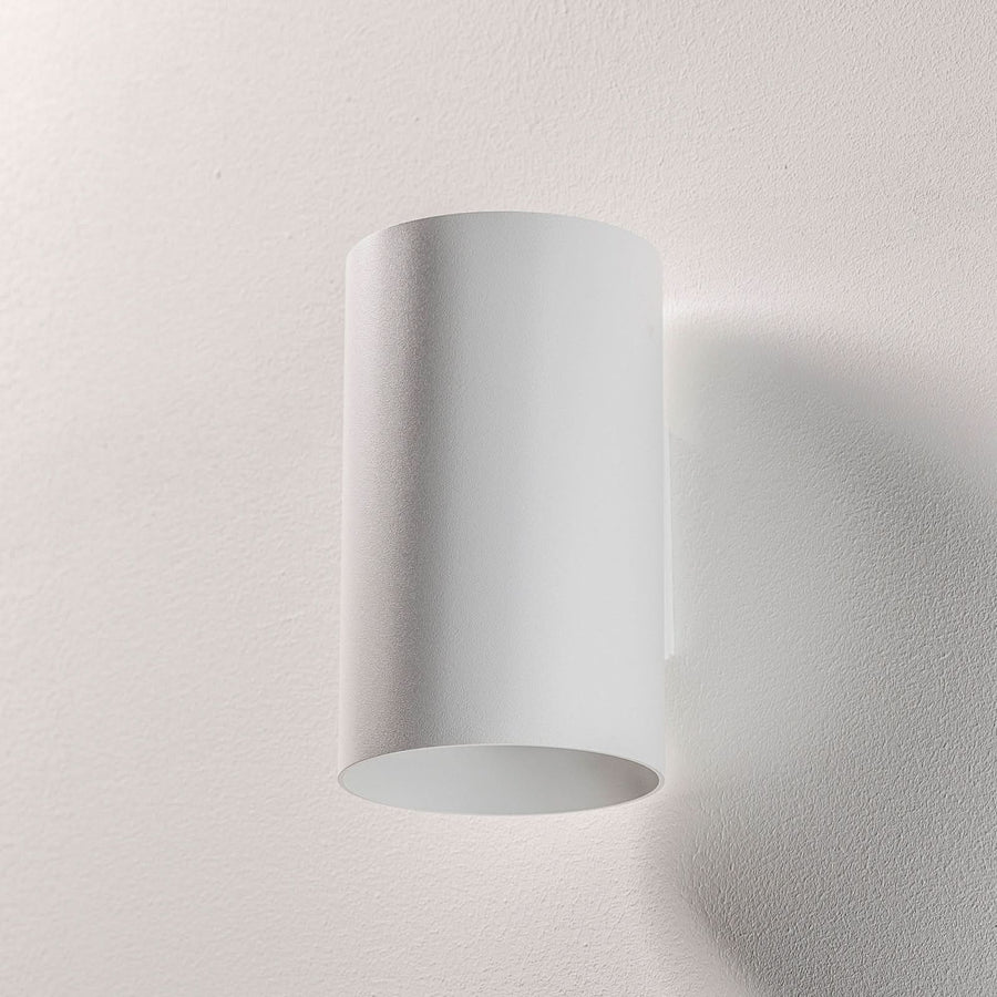 Applique murale Eye en acier, blanc, 2 lumières, Ø 5,5 cm