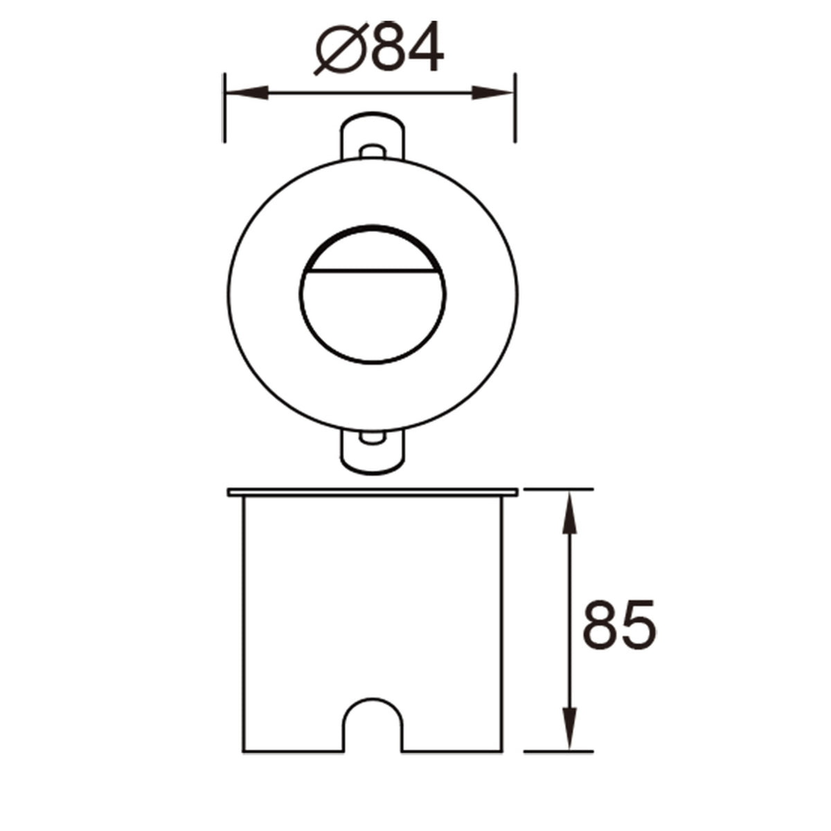 Balise murale extérieure LED Aspen, IP65, Ø 8,4 cm