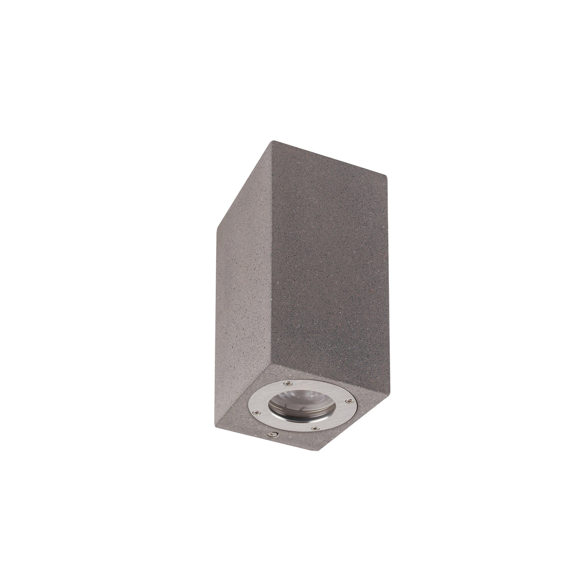 Applique extérieure Levi 2 lumières, béton, IP65, L 8,6 cm