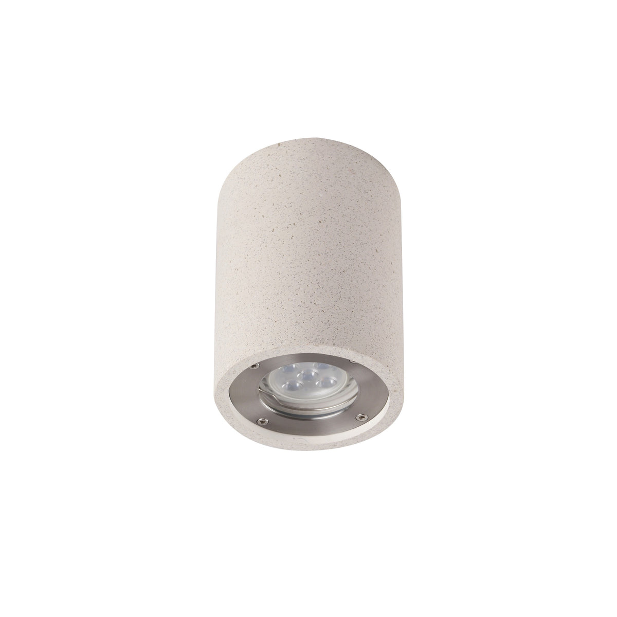 Plafonnier extérieur Levi, béton, IP65, Ø 9 cm
