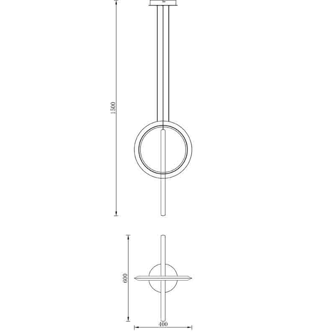 Suspension LED Kitesurf blanche