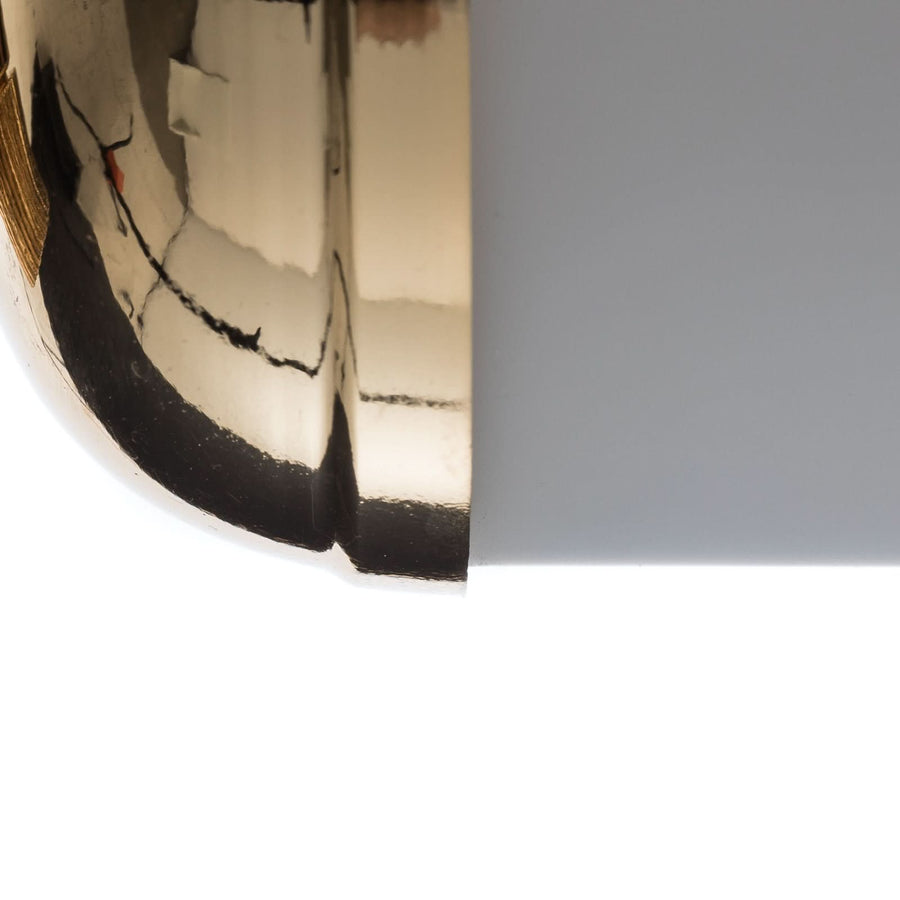 Applique murale 2 Elida en laiton, doré et blanc, 2 lumières