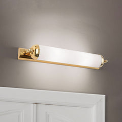 Applique murale 2 Elida en laiton, doré et blanc, 2 lumières