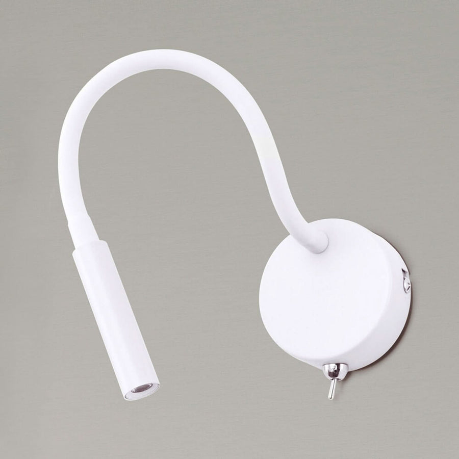 Applique murale LED Colin en aluminium, blanc