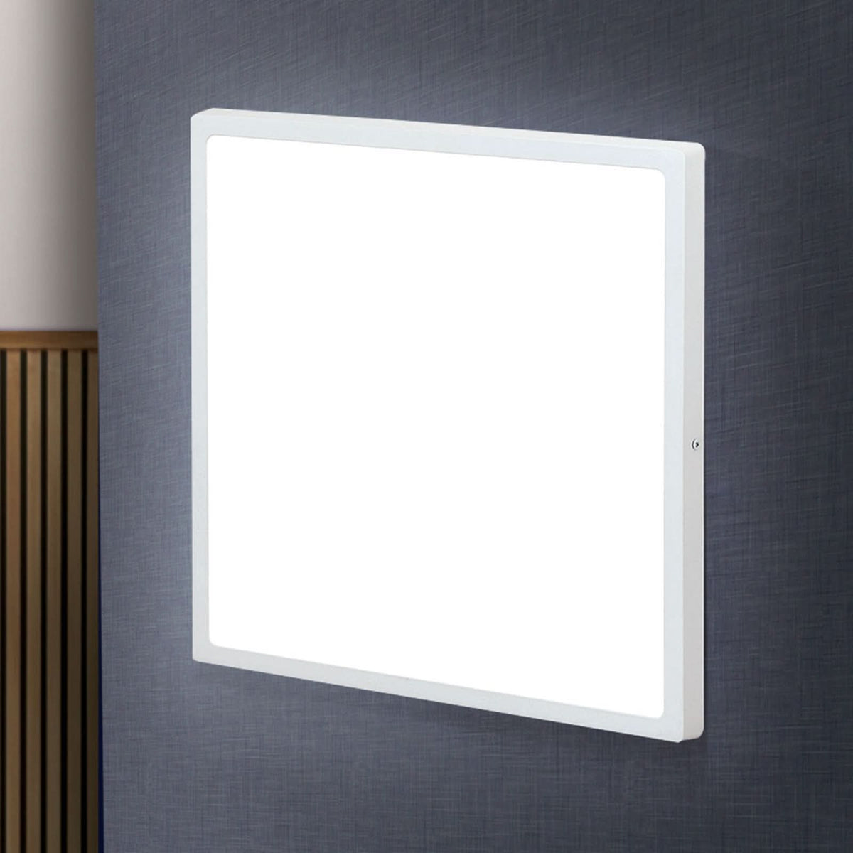 Applique murale LED Lero en aluminium, blanc, hauteur 2,9 cm