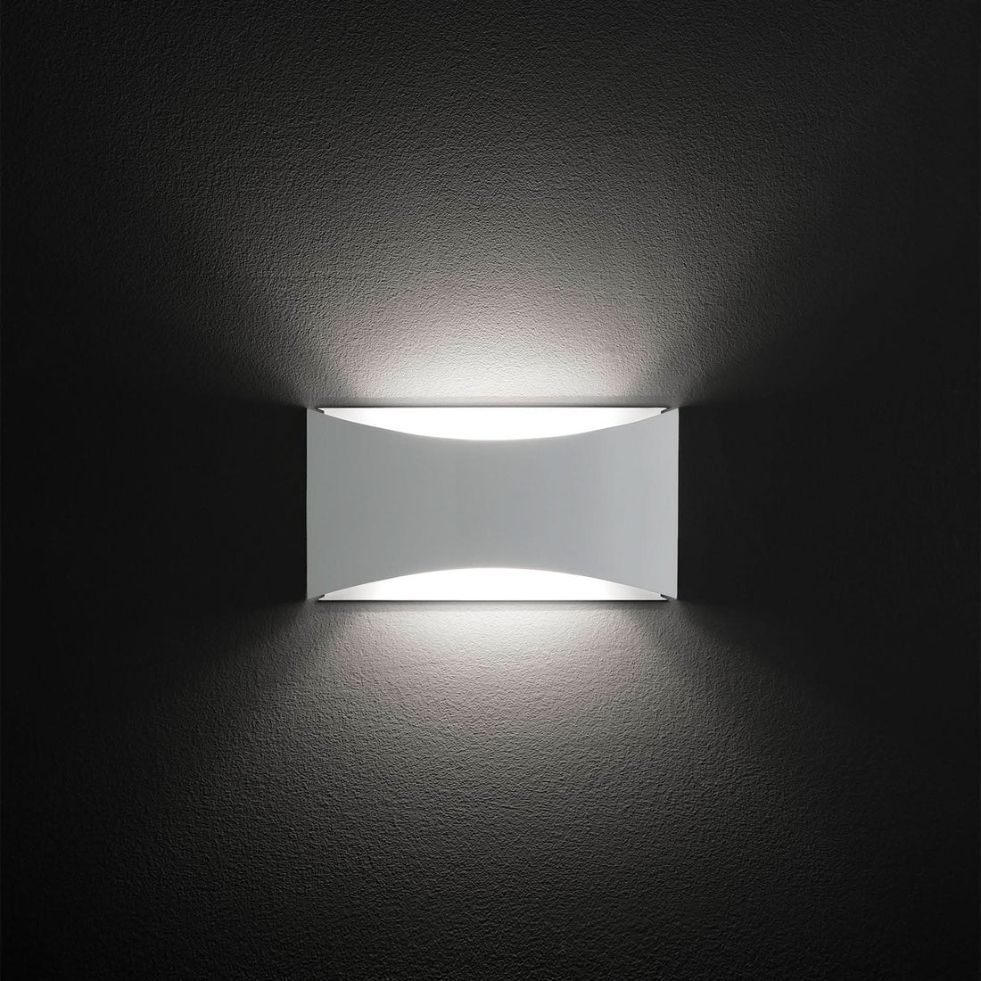 Applique murale LED Kelly en métal, blanc, hauteur 16,5 cm