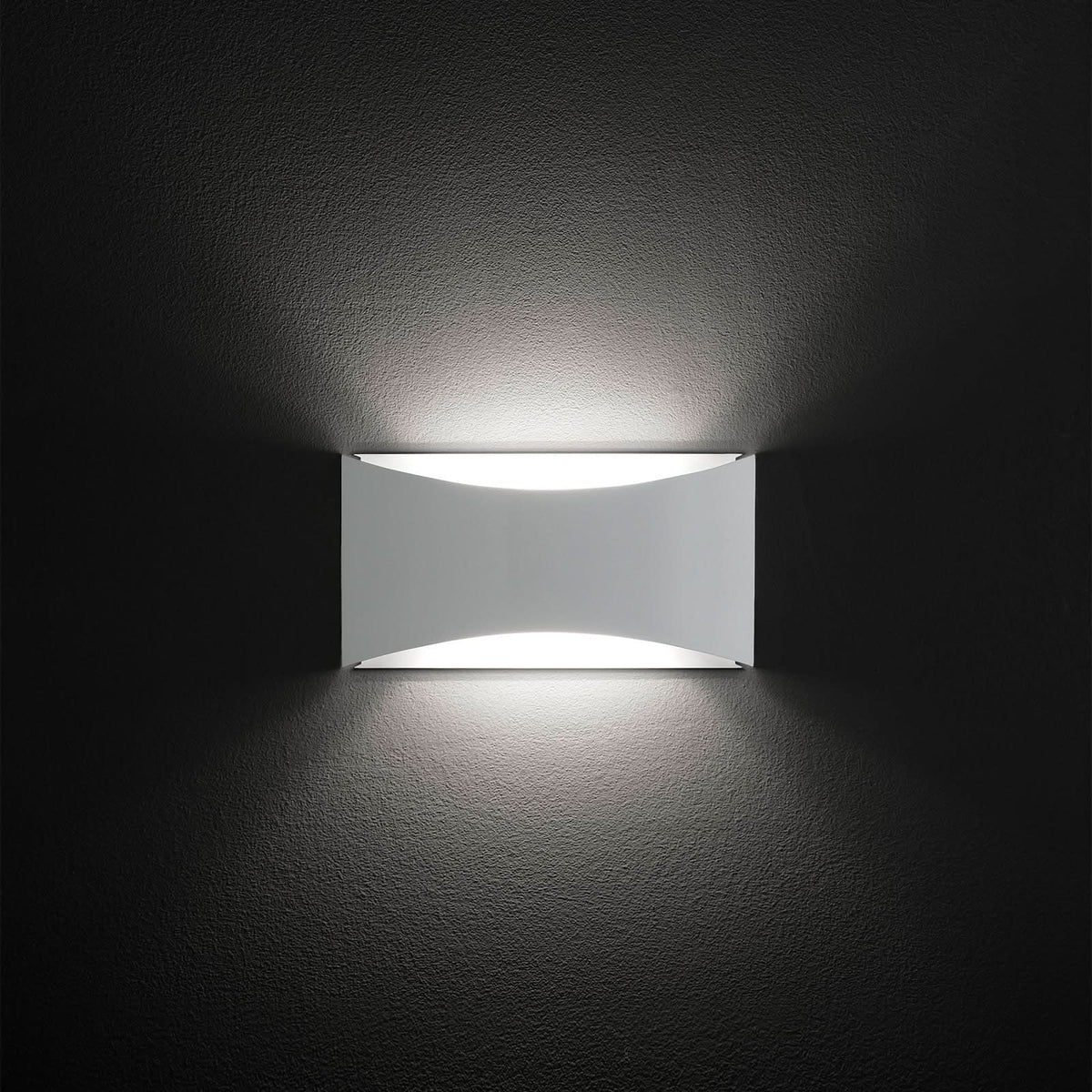Applique murale LED Kelly en métal, blanc, hauteur 16,5 cm
