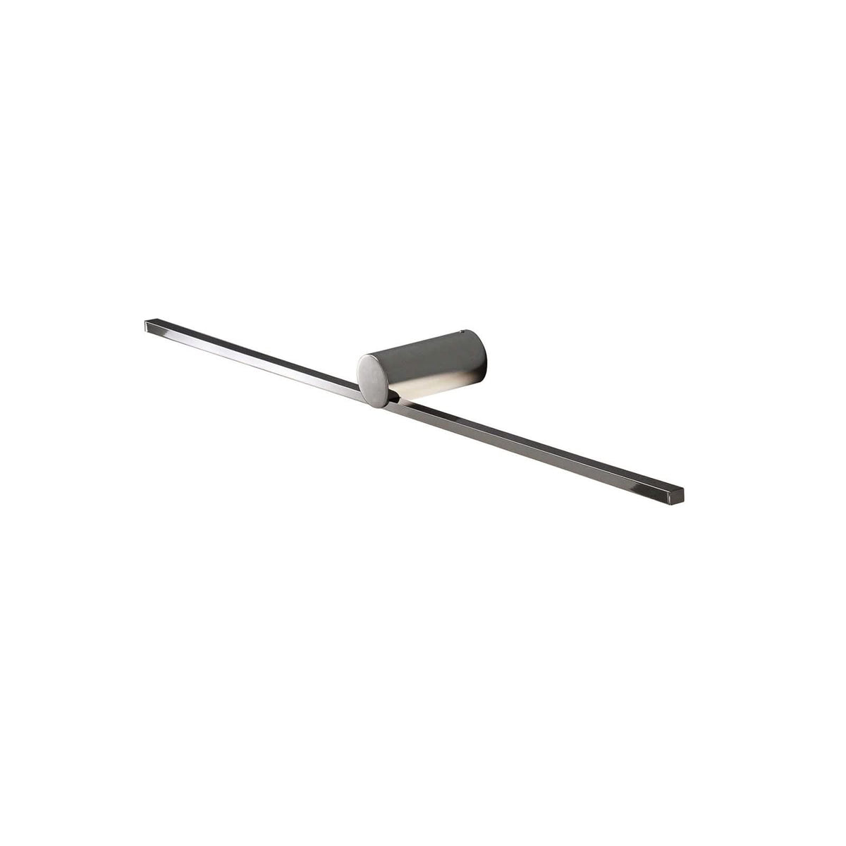 Applique murale LED Slight AP 72 en métal, chromé, hauteur 6 cm