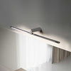 Applique murale LED Slight AP 72 en métal, chromé, hauteur 6 cm