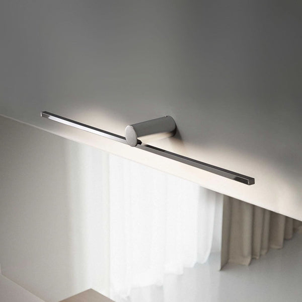 Applique murale LED Slight AP 72 en métal, chromé, hauteur 6 cm