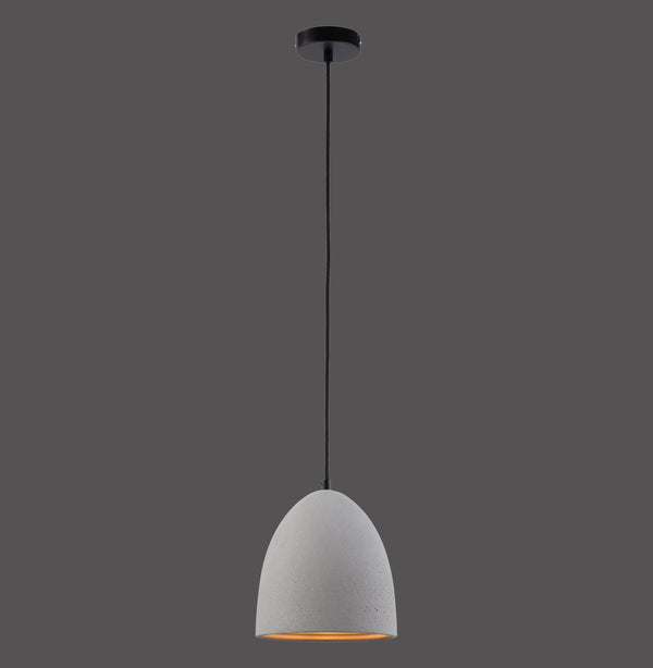 Suspension Eton grise et noire, béton