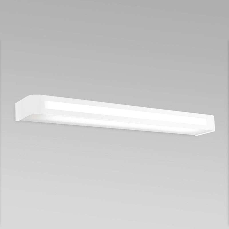 Applique murale LED Arcos en aluminium, blanc, hauteur 4,5 cm