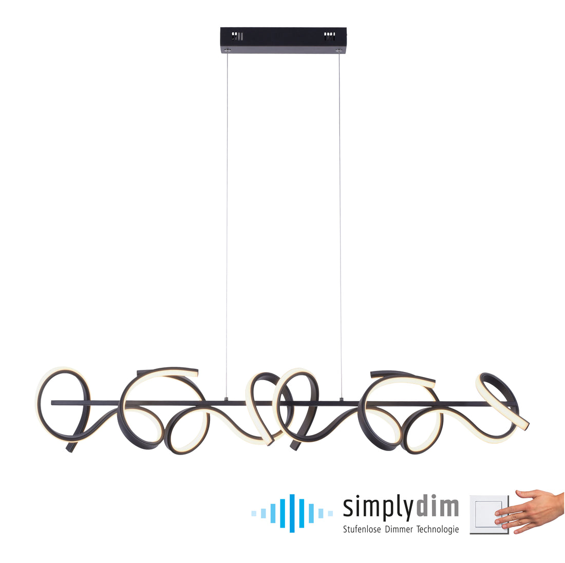 Suspension Curls noire