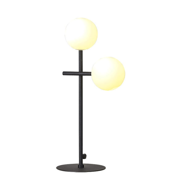 Lampe à poser Cellar 2 lumières noire, verre
