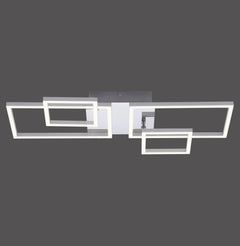 Plafonnier Iven acier, H 65 cm