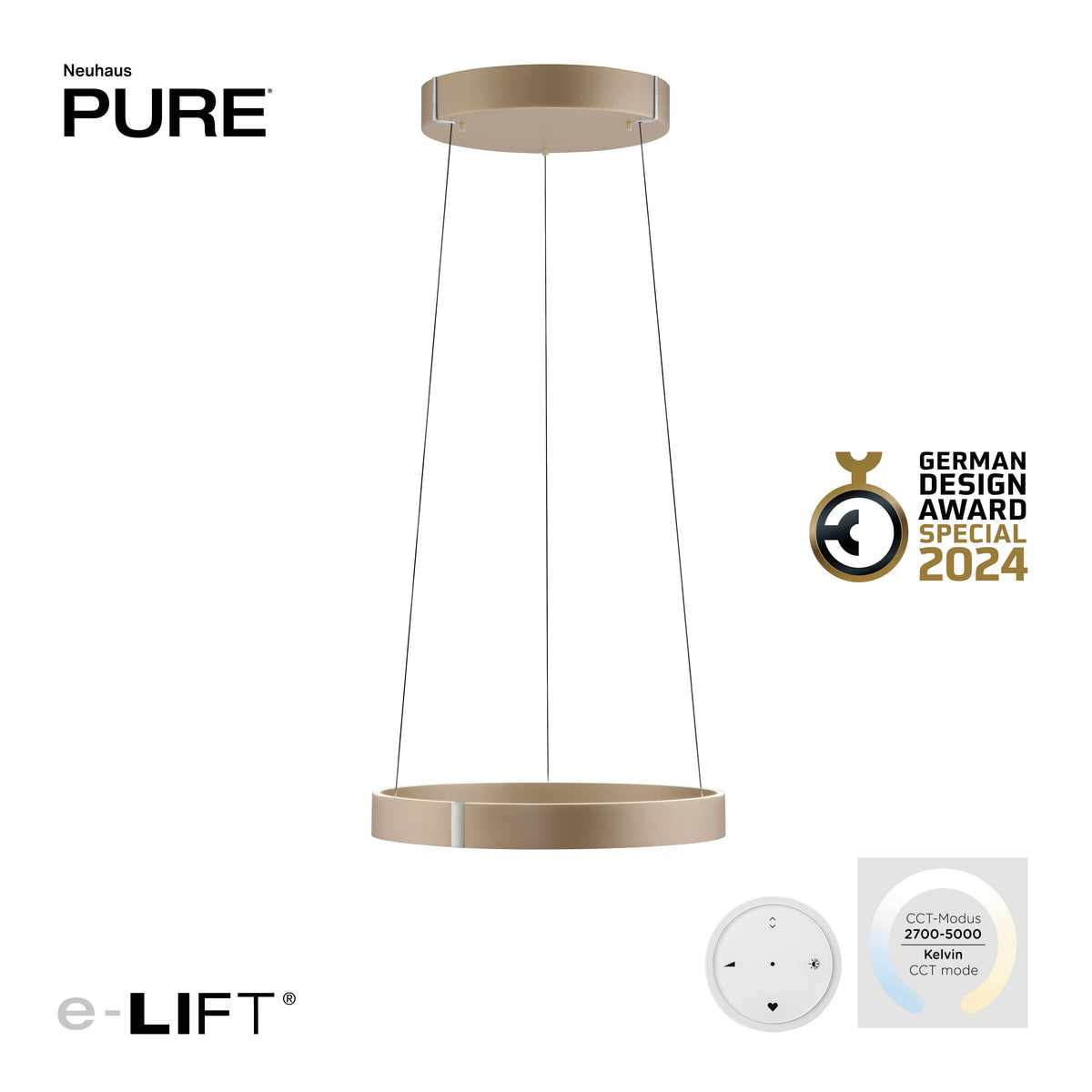 Suspension Pure E-Clipse marron