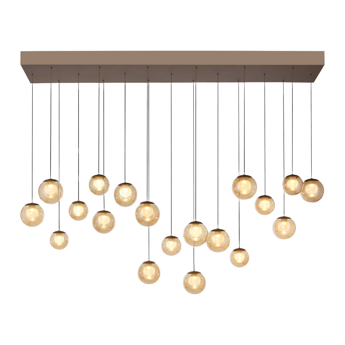 Suspension Pure Popup marron, P 150 cm