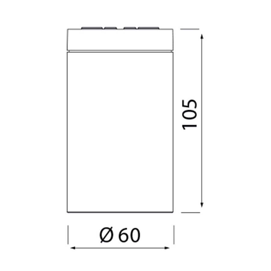 Plafonnier extérieur Kandanchu, verre, IP54, Ø 6 cm