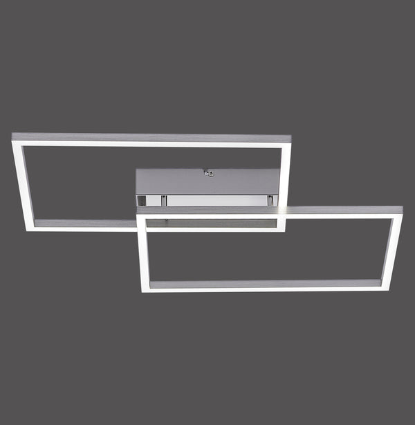 Plafonnier Iven acier, L 50,4 cm