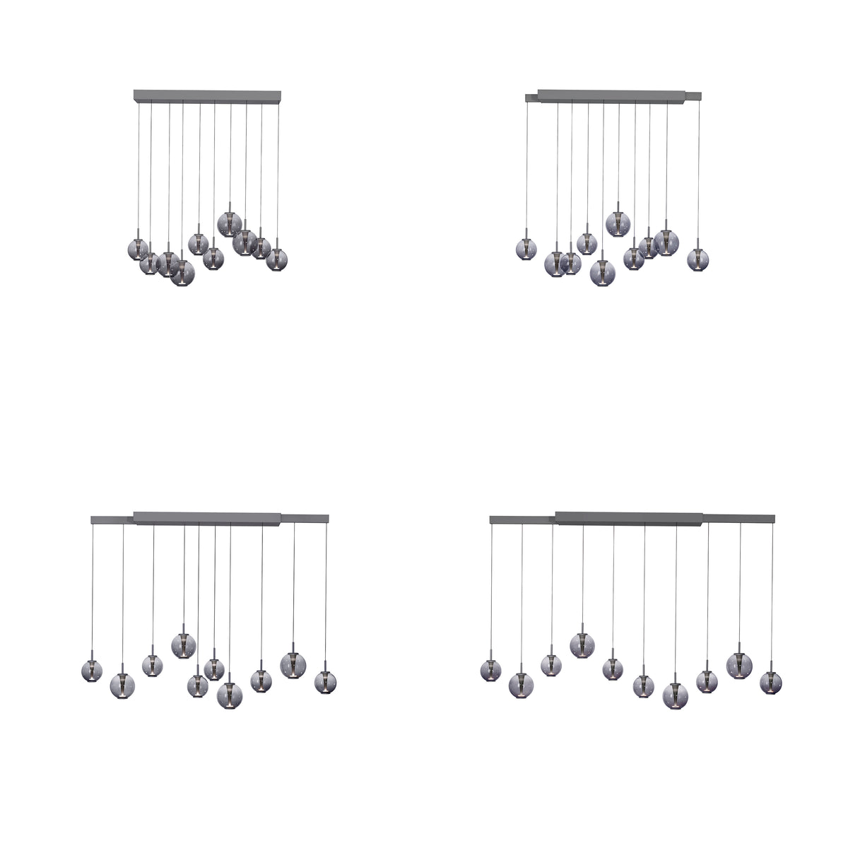 Suspension Pure E-Infinity grise, L 35 cm