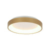 Goldfarbene Deckenleuchte Ringlede