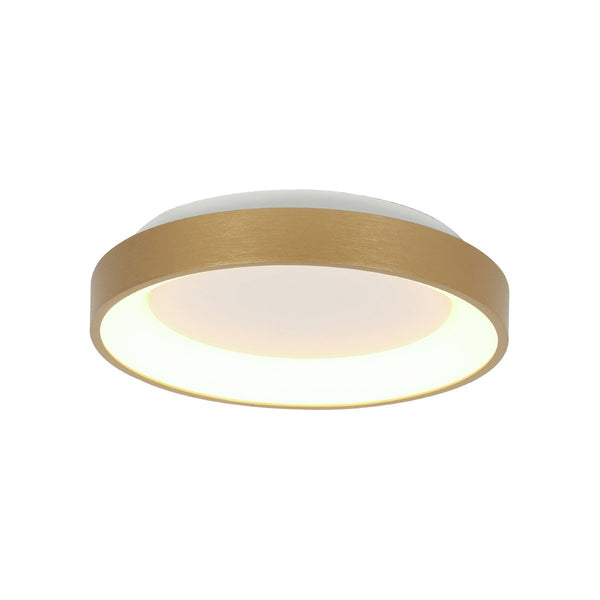 Goldfarbene Deckenleuchte Ringlede