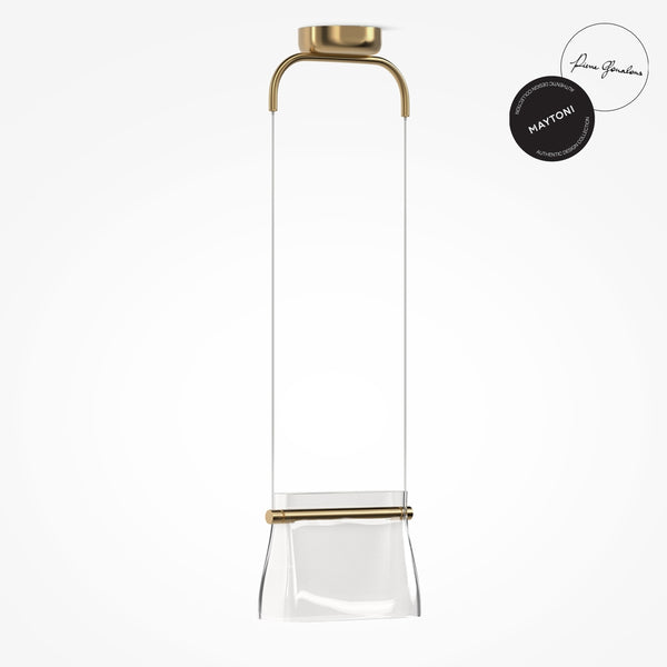 Cabaret Pendelleuchte goldfarben