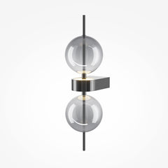 Double Moon Wandleuchte schwarz
