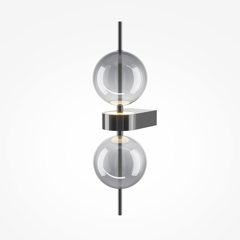 Double Moon Wandleuchte schwarz