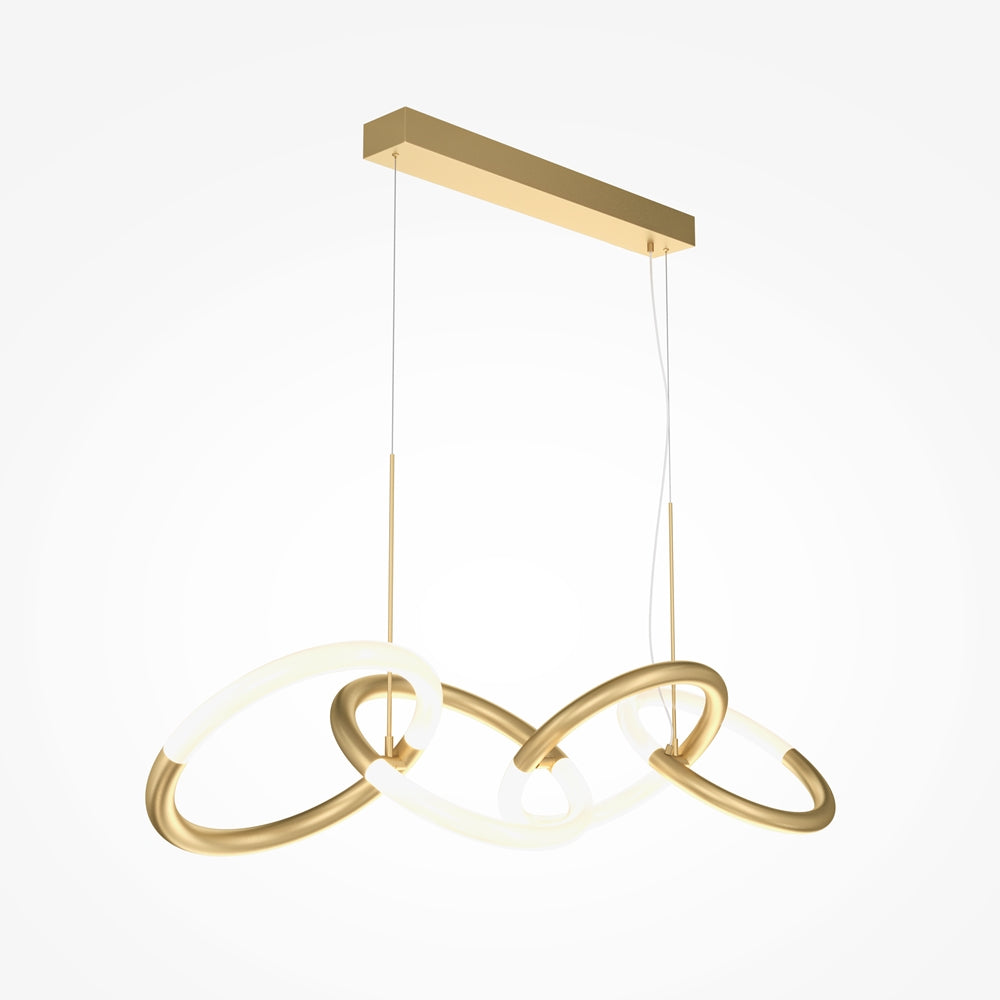 Node Suspension luminaire doré